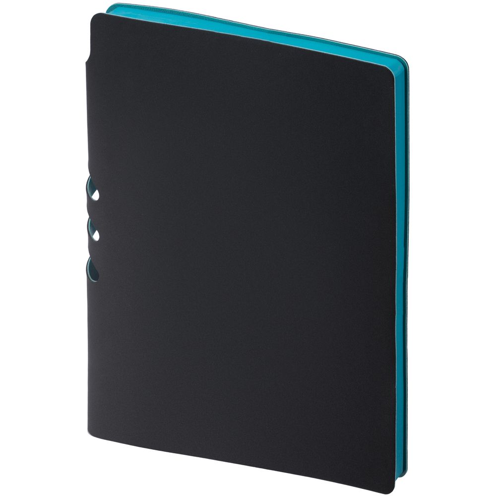 Ежедневник Flexpen Black недатированный черный с бирюзовым