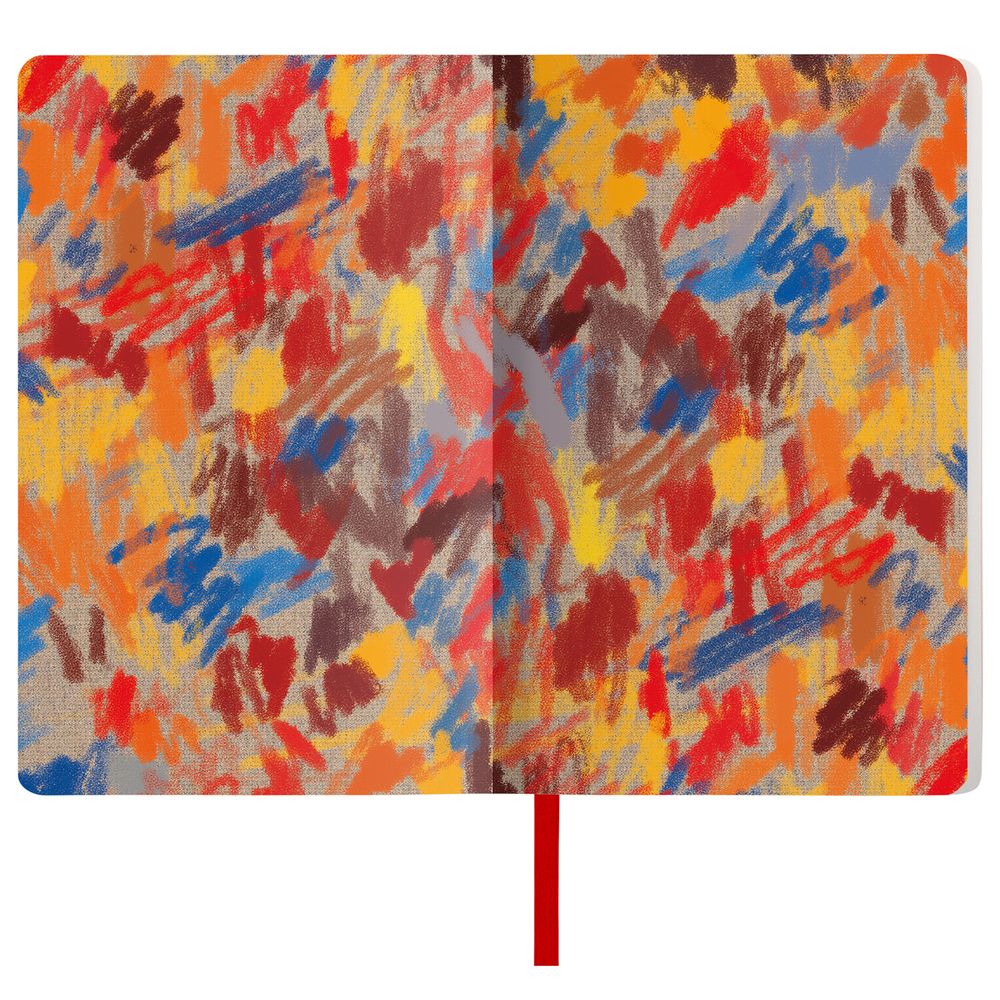 Ежедневник недатированный А5 (138х213 мм), BRAUBERG VISTA, под кожу, гибкий, 136 л., "Edvard Munch"