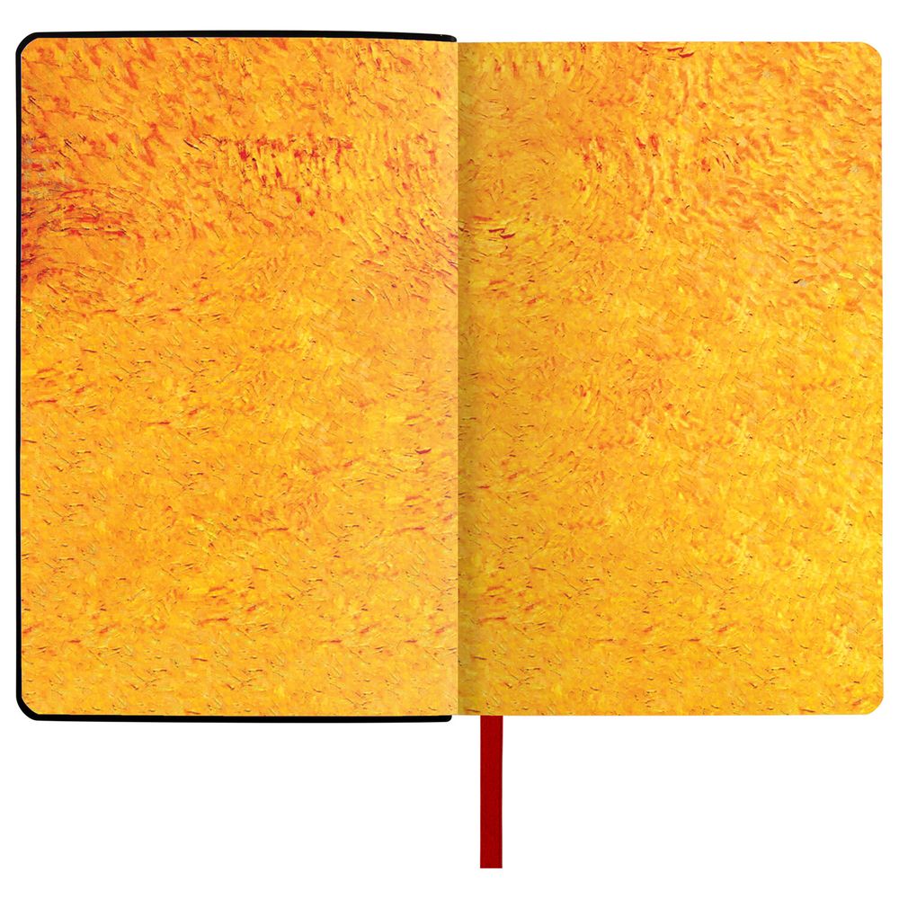 Ежедневник недатированный А5 (138х213 мм), BRAUBERG VISTA, под кожу, гибкий, 136 л., "Van Gogh"