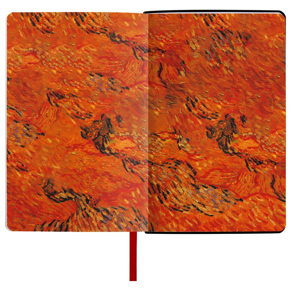 Ежедневник недатированный А5 (138х213 мм), BRAUBERG VISTA, под кожу, гибкий, 136 л., "Van Gogh"