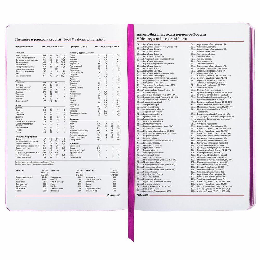 Ежедневник недатированный А5 (138х213 мм), BRAUBERG VISTA, под кожу, гибкий, 136 л., "Ultraviolet"