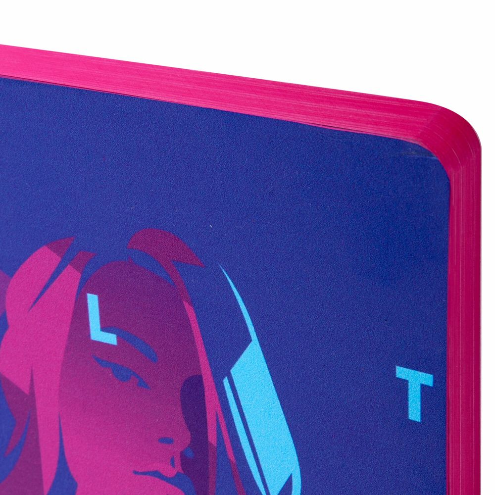 Ежедневник недатированный А5 (138х213 мм), BRAUBERG VISTA, под кожу, гибкий, 136 л., "Ultraviolet"