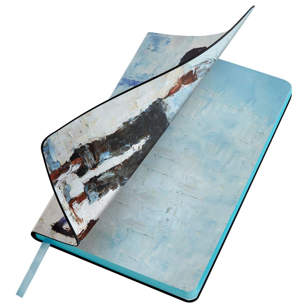 Ежедневник недатированный А5 (138х213 мм), BRAUBERG VISTA, под кожу, гибкий, 136 л., "Amour"