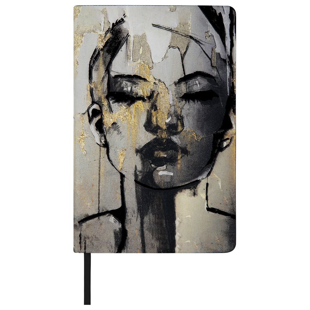 Ежедневник недатированный А5 (138х213 мм), BRAUBERG VISTA, под кожу, твердый, 136 л., "Glamour"