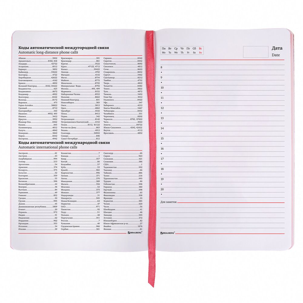 Ежедневник недатированный А5 (138х213 мм), BRAUBERG VISTA, под кожу, гибкий, 136 л., "Ballet"