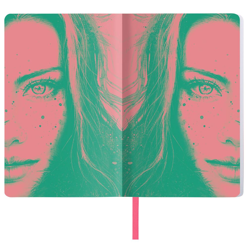 Ежедневник недатированный А5 (138х213 мм), BRAUBERG VISTA, под кожу, гибкий, 136 л., "Eye"