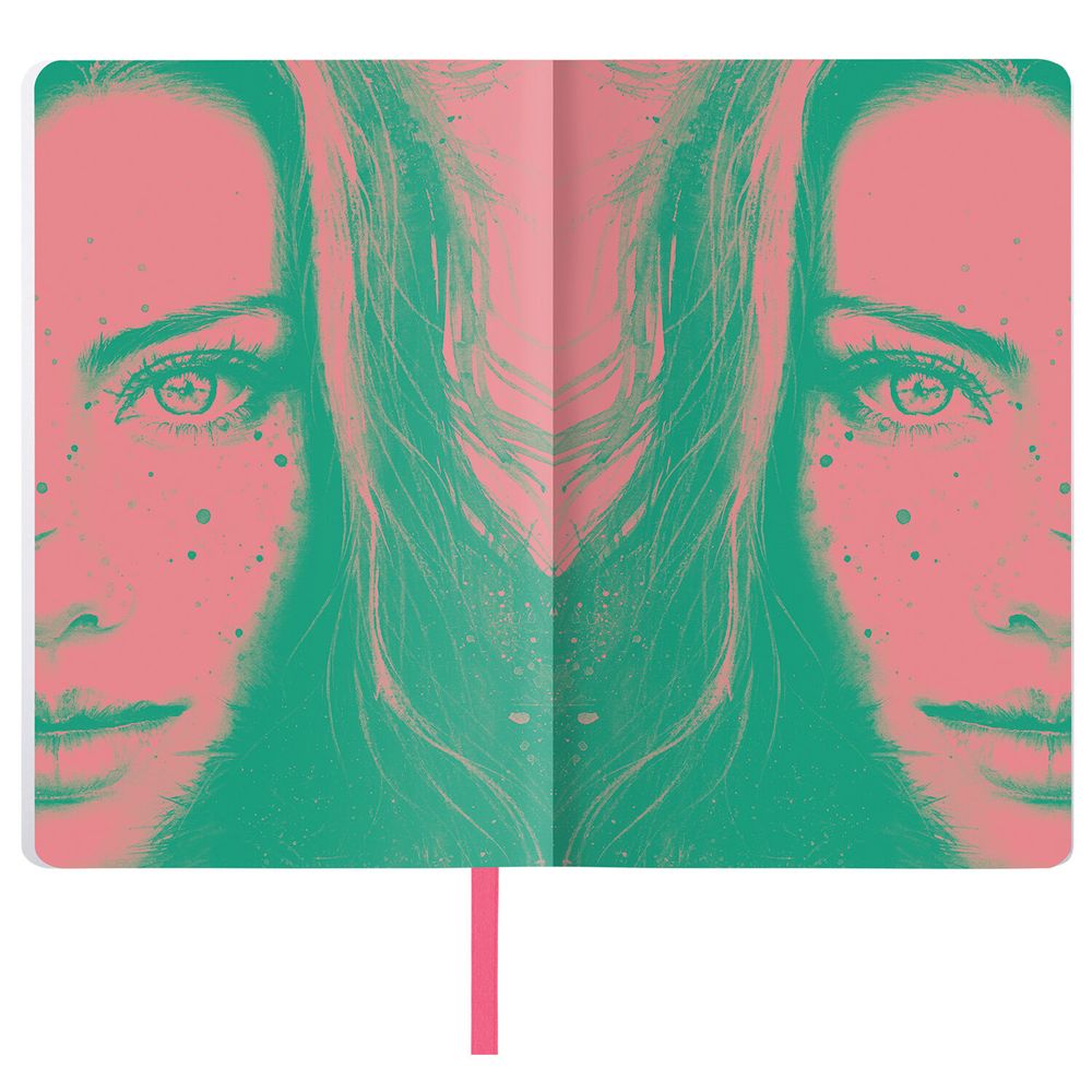 Ежедневник недатированный А5 (138х213 мм), BRAUBERG VISTA, под кожу, гибкий, 136 л., "Eye"