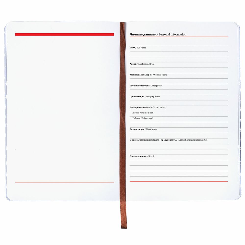 Ежедневник недатированный А5 (138х213 мм), BRAUBERG VISTA, под кожу, гибкий, 136 л., "Independence"