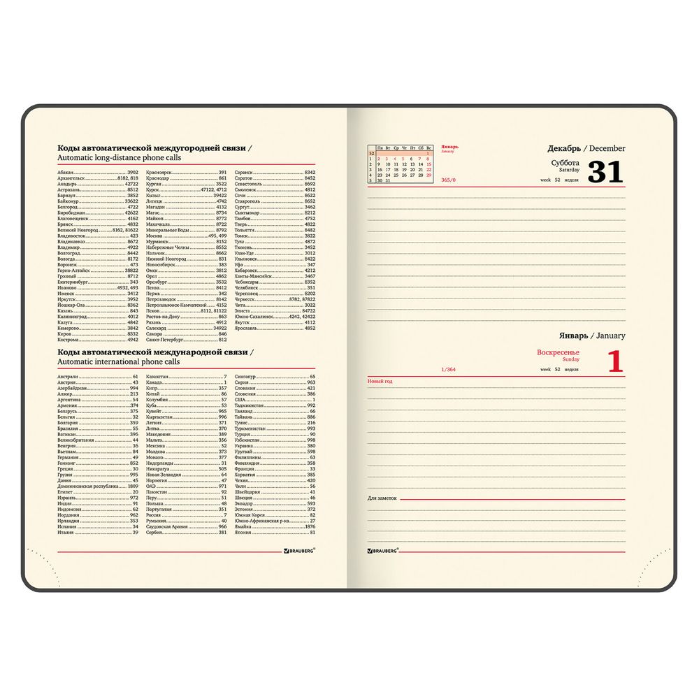 Ежедневник недатированный А5 (138х213 мм), BRAUBERG VISTA, под кожу, гибкий, 136 л., "Noir"