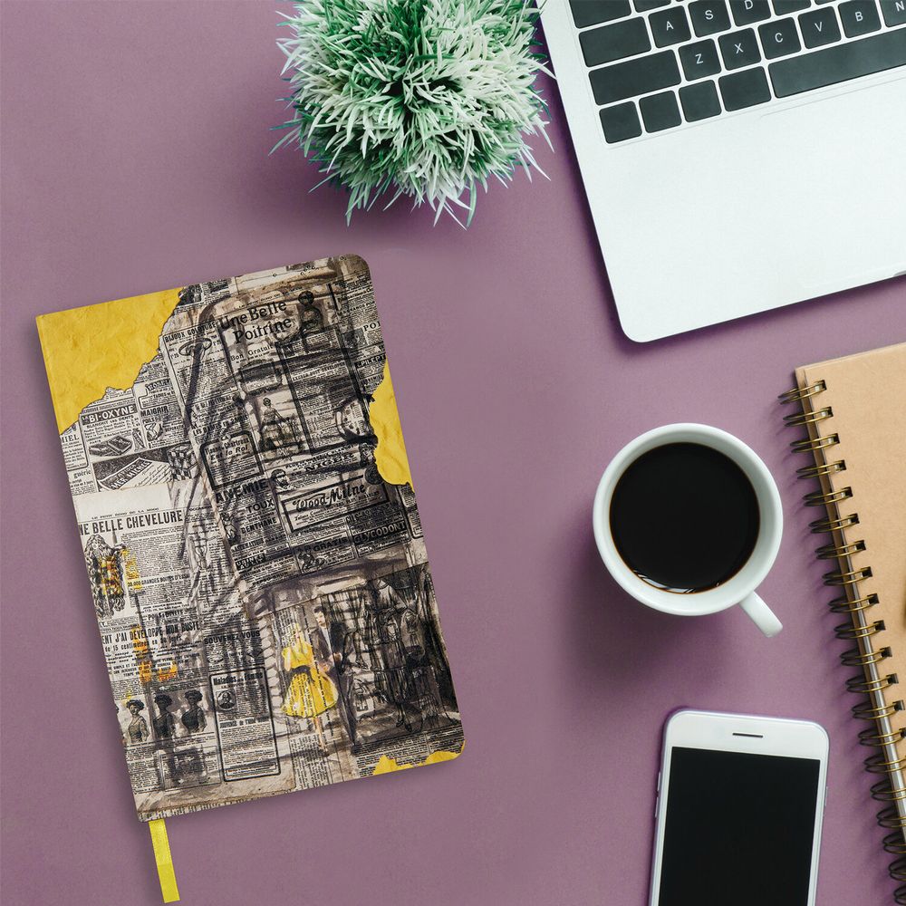 Ежедневник недатированный А5 (138х213 мм), BRAUBERG VISTA, под кожу, гибкий, 136 л., "Noir"