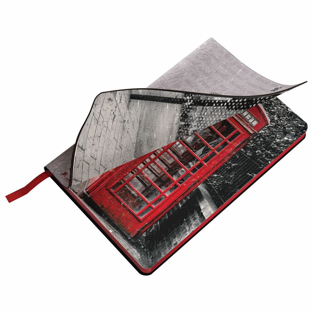 Ежедневник недатированный А5 (138х213 мм), BRAUBERG VISTA, под кожу, гибкий, 136 л., "Good old England"