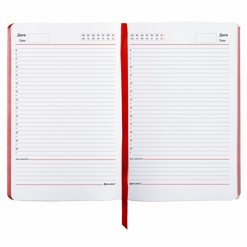 Ежедневник недатированный А5 (138х213 мм), BRAUBERG VISTA, под кожу, гибкий, 136 л., "Extravagance"