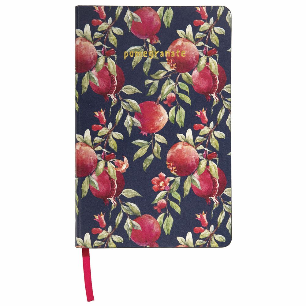 Ежедневник недатированный А5 (138х213 мм), BRAUBERG VISTA, под кожу, гибкий, 136 л., "Pomegranate"