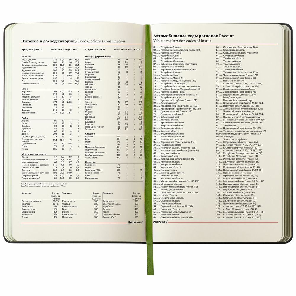 Ежедневник недатированный А5 (138х213 мм), BRAUBERG VISTA, под кожу, твердый, 136 л., "Avocado"