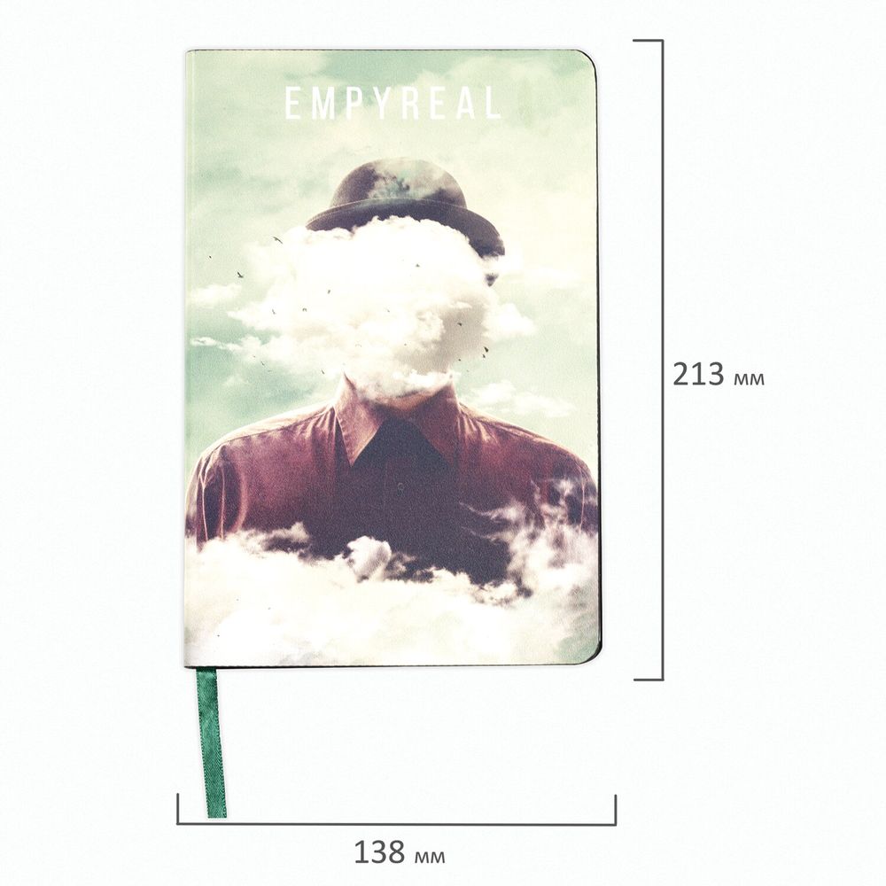 Ежедневник недатированный А5 (138х213 мм), BRAUBERG VISTA, под кожу, гибкий, 136 л., "Spirit"