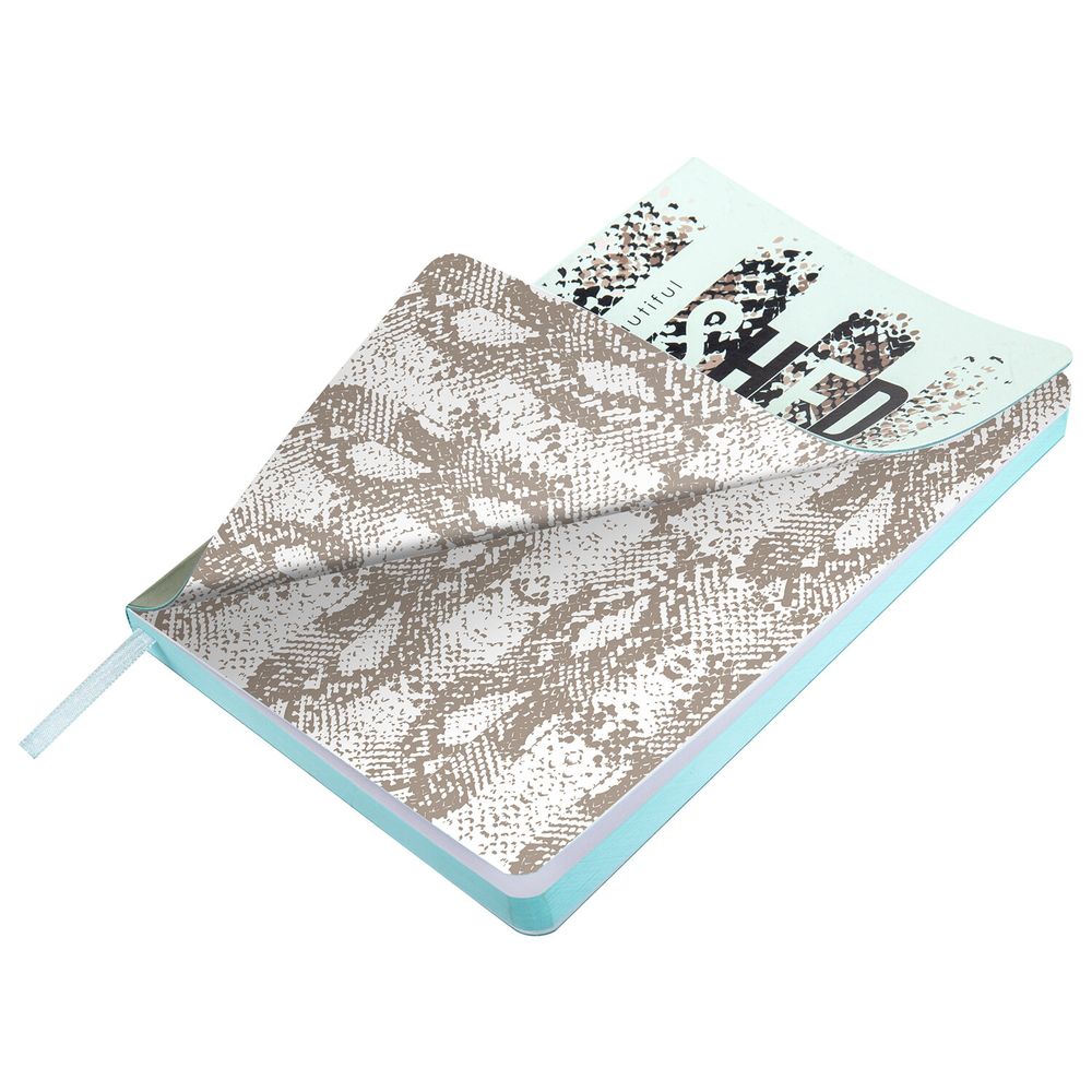 Ежедневник недатированный А5 (138х213 мм), BRAUBERG VISTA, под кожу, гибкий, 136 л., "Shed your skin"