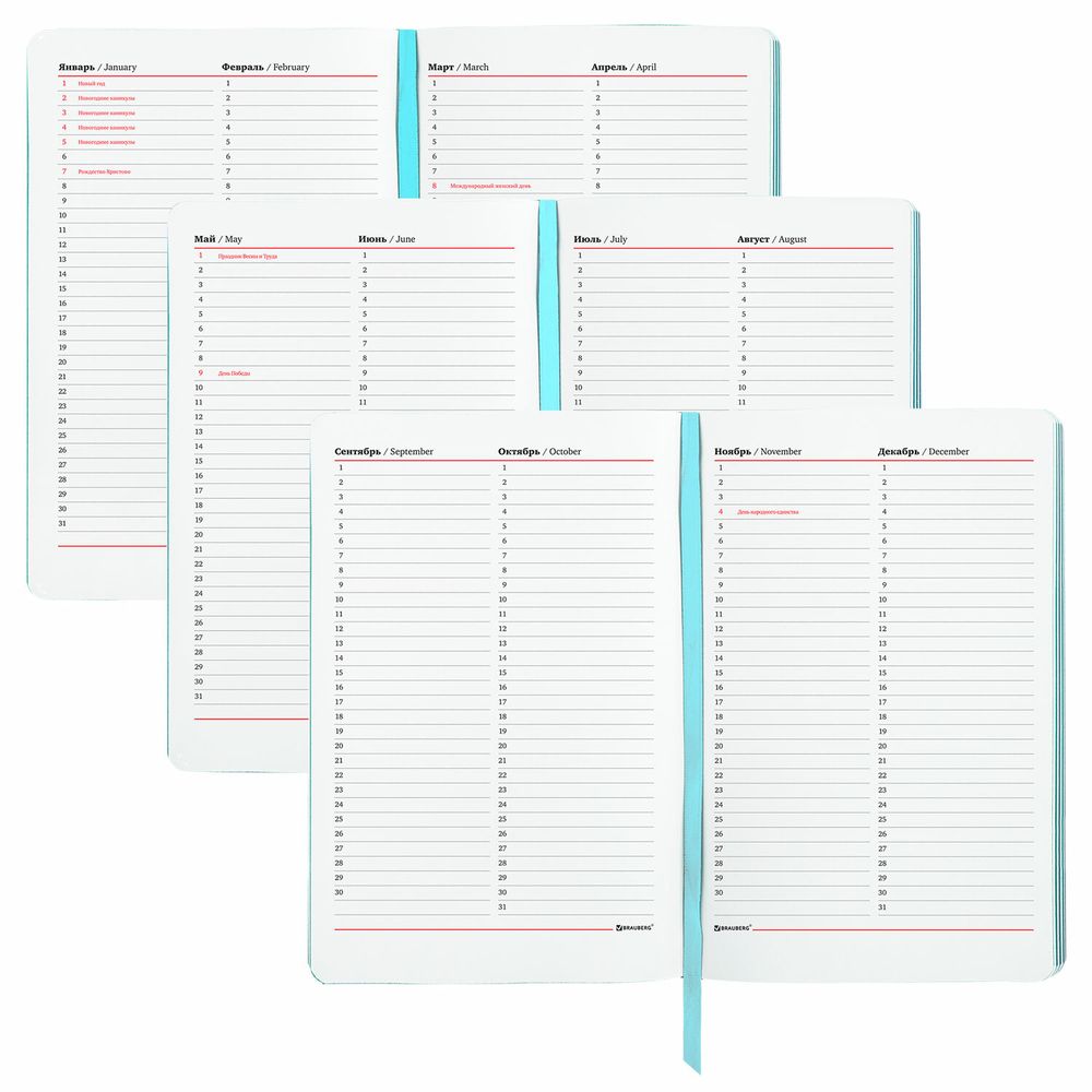 Ежедневник недатированный А5 (138х213 мм), BRAUBERG VISTA, под кожу, гибкий, 136 л., "Shed your skin"