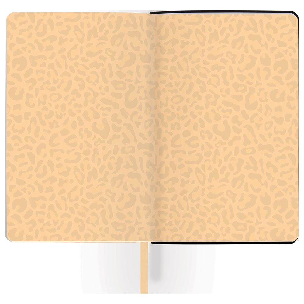 Ежедневник недатированный А5 (138х213 мм), BRAUBERG VISTA, под кожу, гибкий, 136 л., "Leopard"