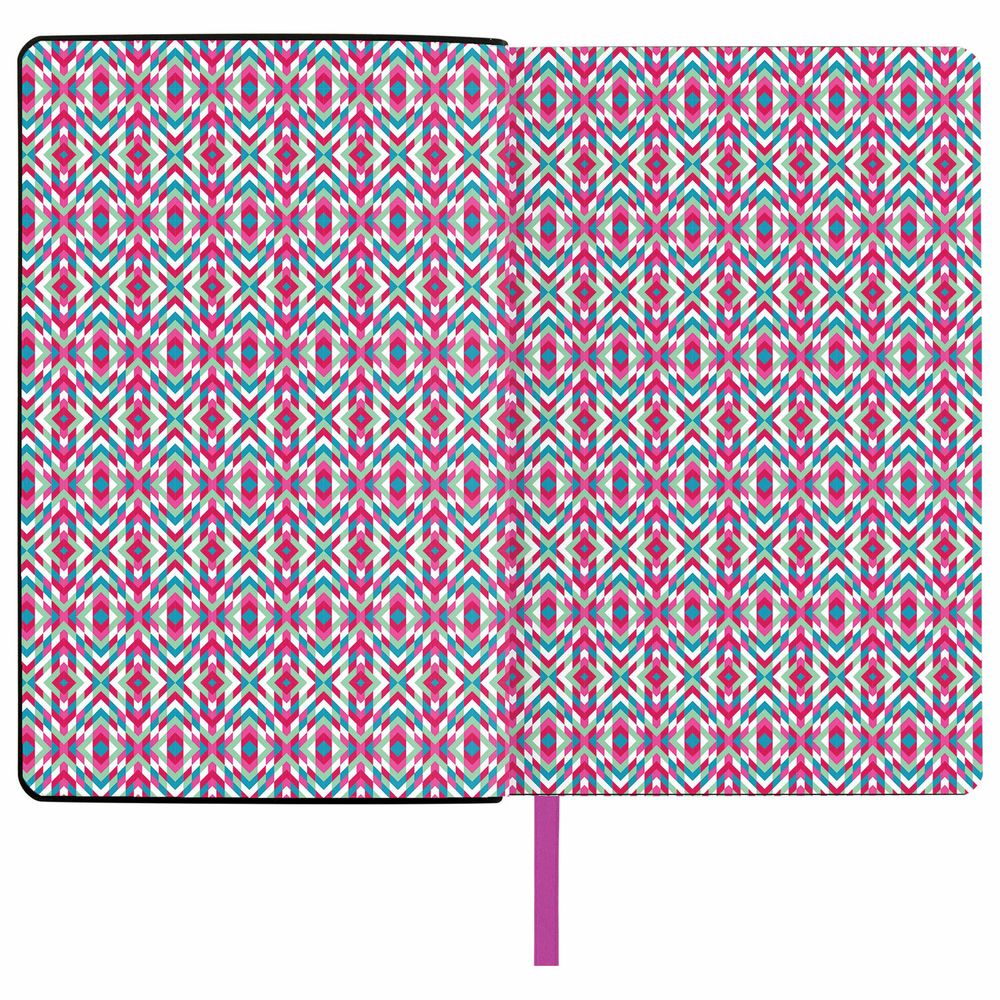 Ежедневник недатированный А5 (138х213 мм), BRAUBERG VISTA, под кожу, гибкий, 136 л., "Paistley"