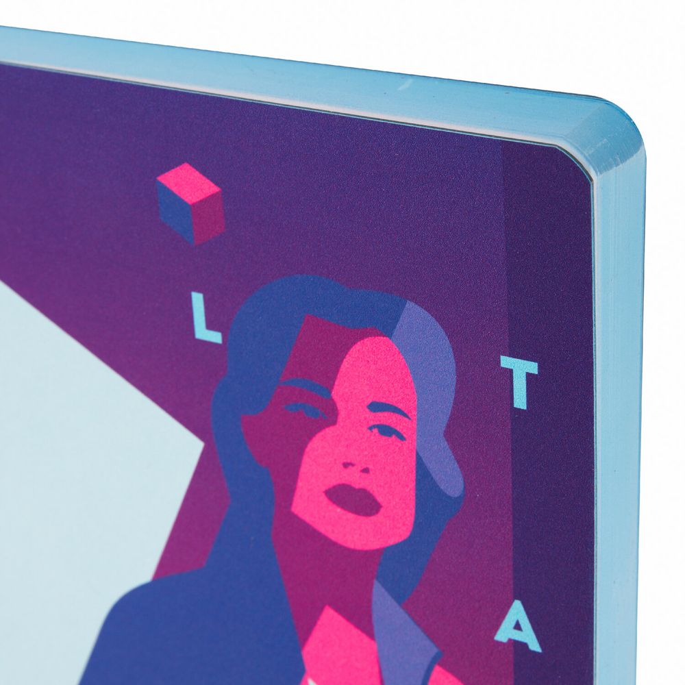 Ежедневник недатированный B6 (127х186 мм), BRAUBERG VISTA, под кожу, гибкий, 136 л., "Ultraviolet"