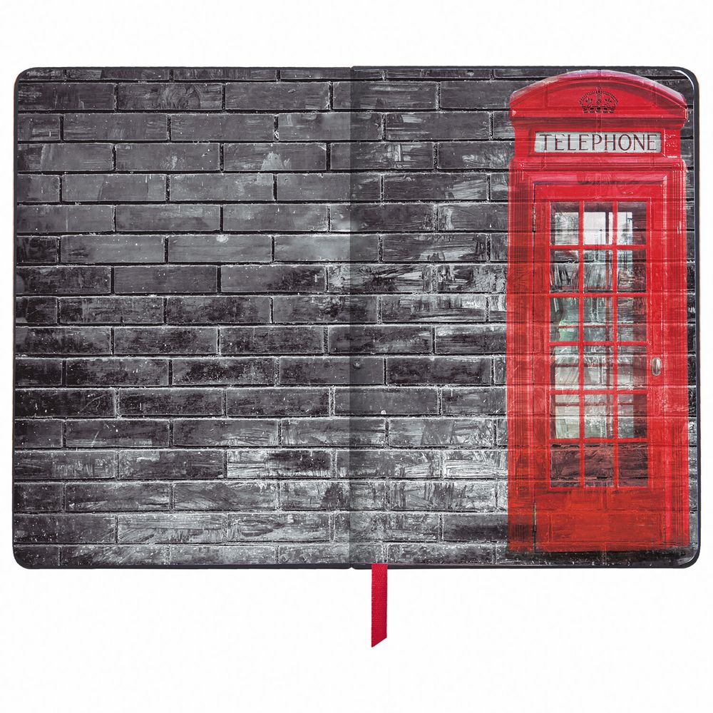 Ежедневник недатированный B6 (127х186 мм), BRAUBERG VISTA, под кожу, гибкий, 136 л., "Good old England"