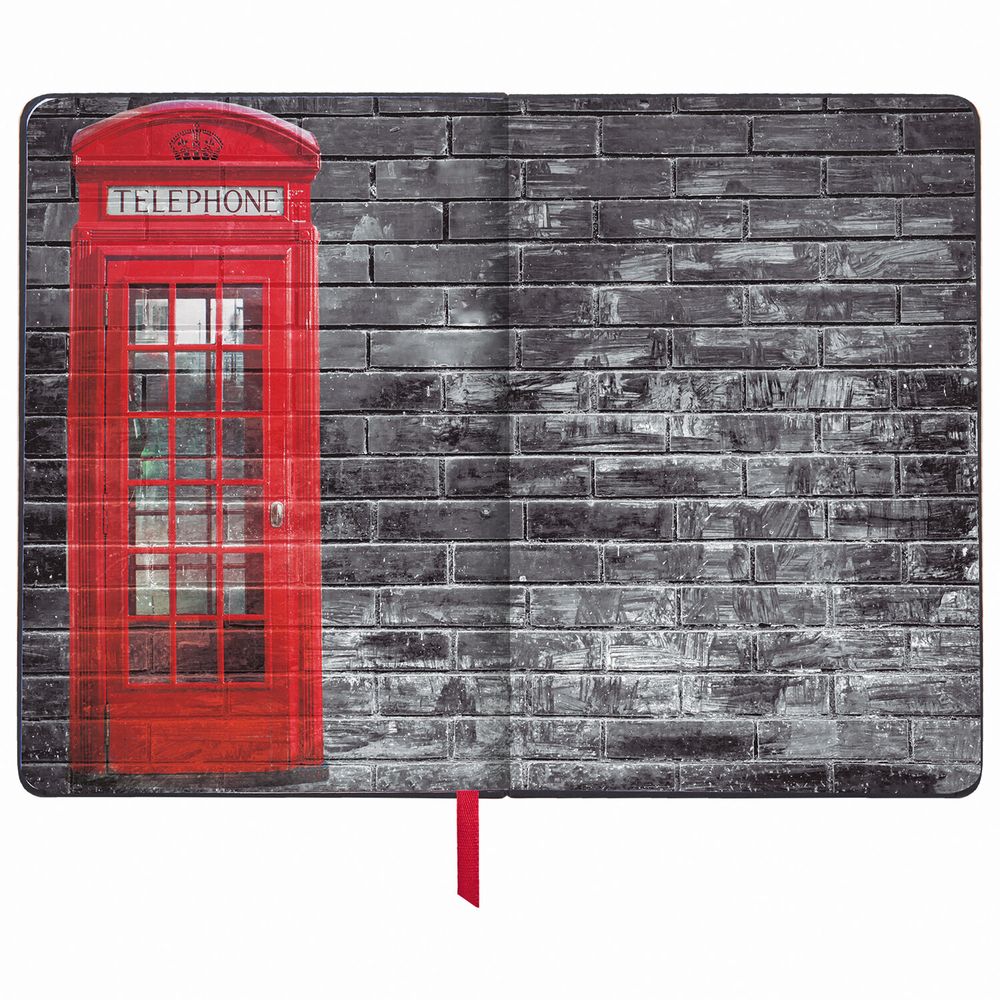 Ежедневник недатированный B6 (127х186 мм), BRAUBERG VISTA, под кожу, гибкий, 136 л., "Good old England"