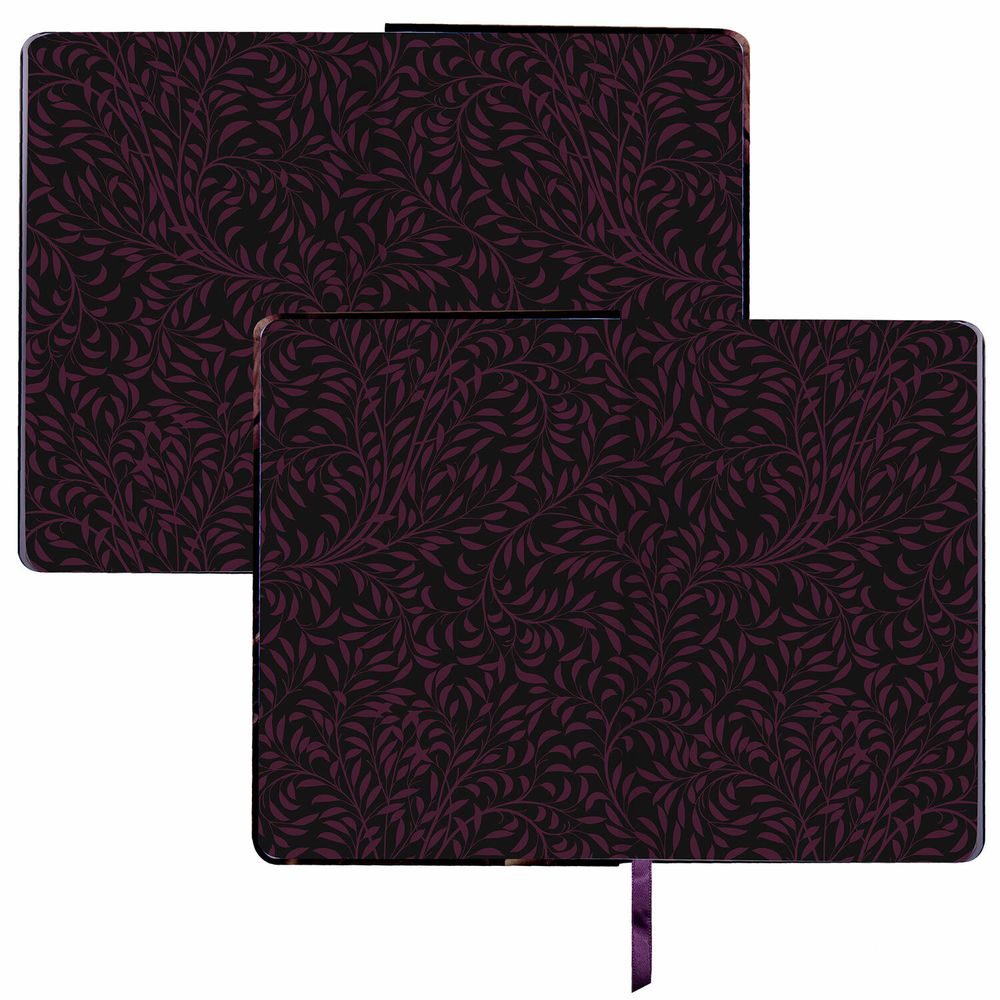 Ежедневник недатированный B6 (127х186 мм), BRAUBERG VISTA, под кожу, твердый, срез фольга, 136 л., "Flowers"