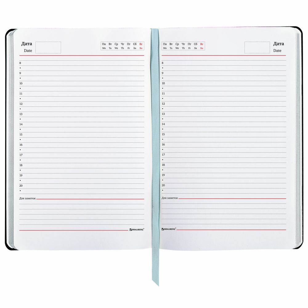 Ежедневник недатированный B6 (127х186 мм), BRAUBERG VISTA, под кожу, гибкий, 136 л., "Spirit"