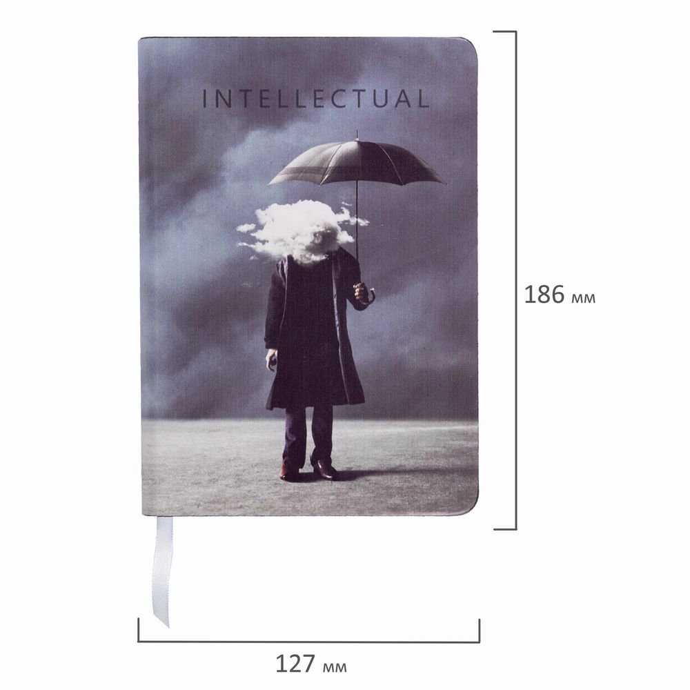 Ежедневник недатированный B6 (127х186 мм), BRAUBERG VISTA, под кожу, гибкий, 136 л., "Spirit"