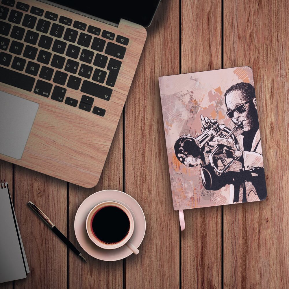 Ежедневник недатированный B6 (127х186 мм), BRAUBERG VISTA, под кожу, гибкий, 136 л., "Jazz"