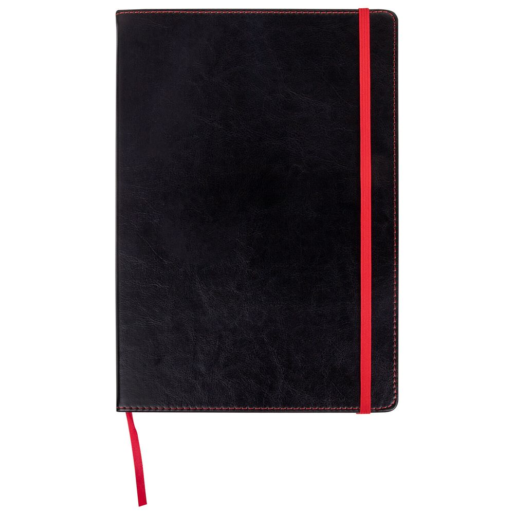 Ежедневник недатированный БОЛЬШОЙ ФОРМАТ 210х297 мм А4, BRAUBERG "Office", 160 л., черный