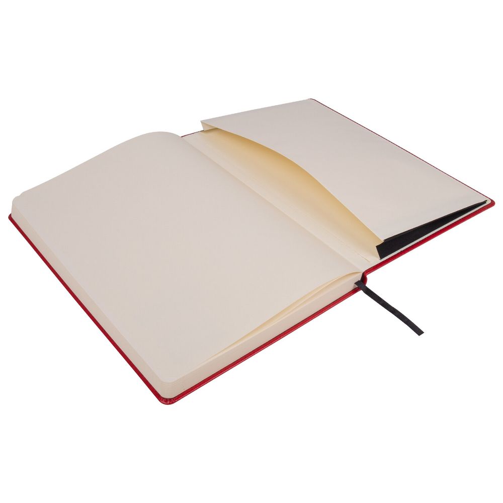 Ежедневник недатированный БОЛЬШОЙ ФОРМАТ 210х297 мм А4, BRAUBERG "Office", 160 л., красный