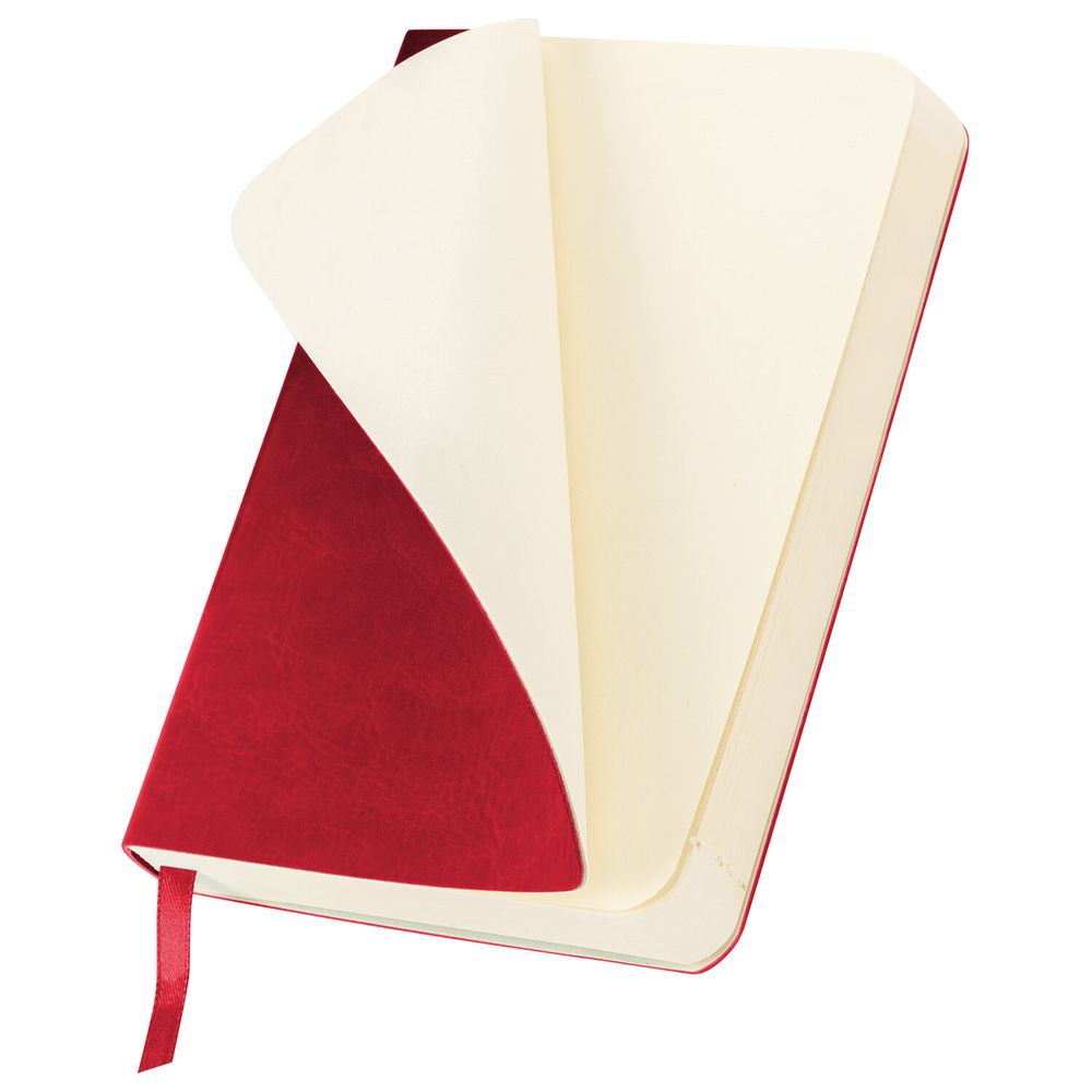 Ежедневник недатированный МАЛЫЙ 100х150 мм А6 BRAUBERG "Metropolis Ultra", под кожу, 160 л., красный