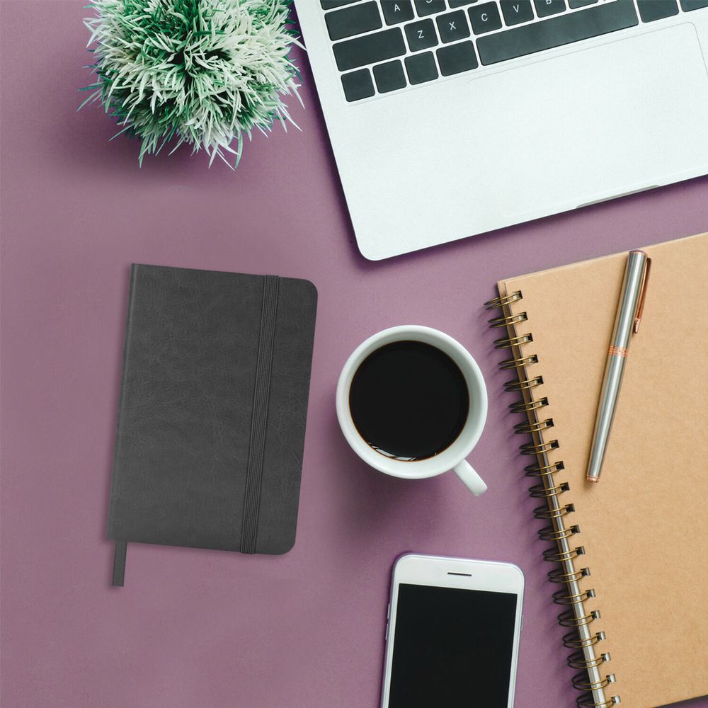 Ежедневник недатированный МАЛЫЙ 100х150 мм А6 BRAUBERG "Metropolis Ultra", под кожу, 160 л., черный