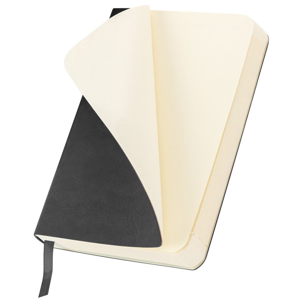 Ежедневник недатированный МАЛЫЙ 100х150 мм А6 BRAUBERG "Metropolis Ultra", под кожу, 160 л., черный