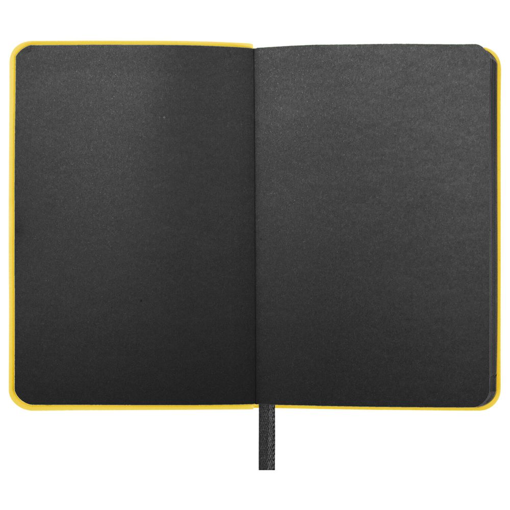 Ежедневник недатированный МАЛЫЙ 100х150 мм А6 BRAUBERG "Metropolis Mix", под кожу, 136 л., желтый