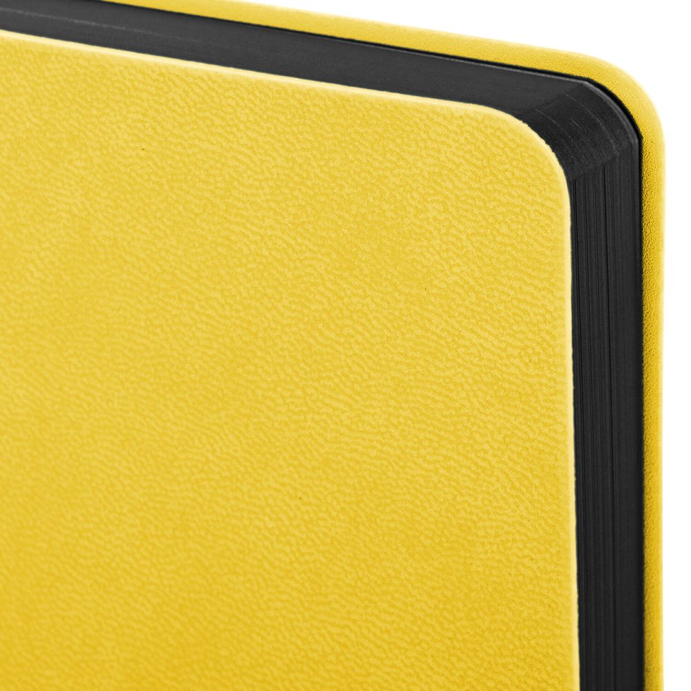 Ежедневник недатированный МАЛЫЙ 100х150 мм А6 BRAUBERG "Metropolis Mix", под кожу, 136 л., желтый