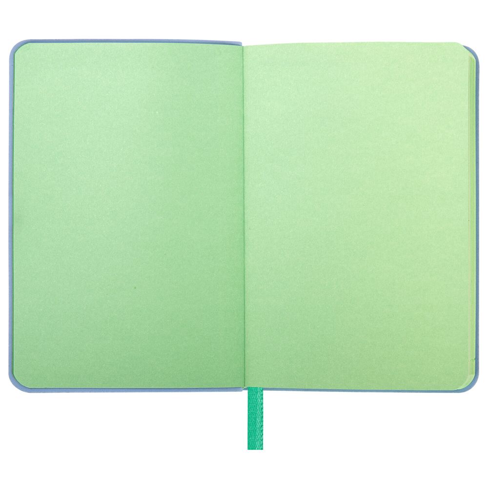 Ежедневник недатированный МАЛЫЙ 100х150 мм А6 BRAUBERG "Metropolis Mix", под кожу, 136 л., голубой