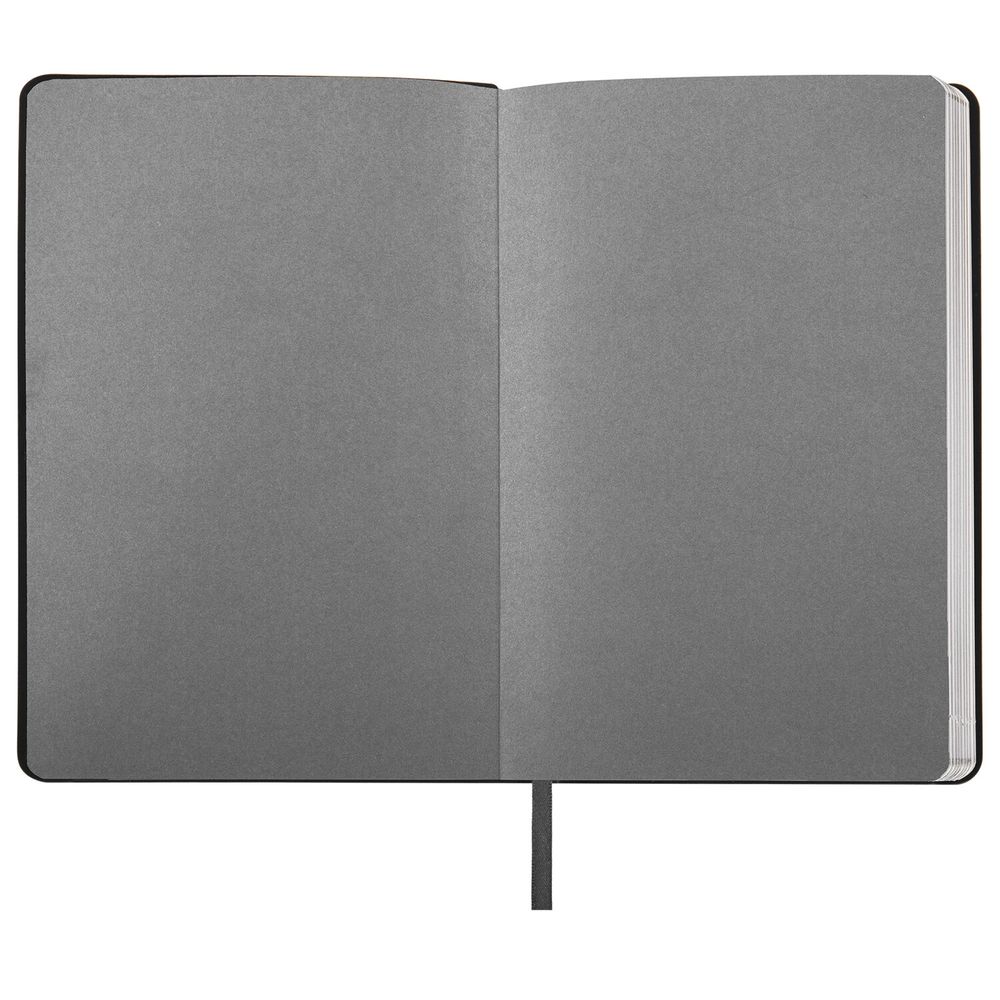 Ежедневник недатированный А5 138х213 мм BRAUBERG "Metallic", под кожу, 136 л., гибкий, серебряный