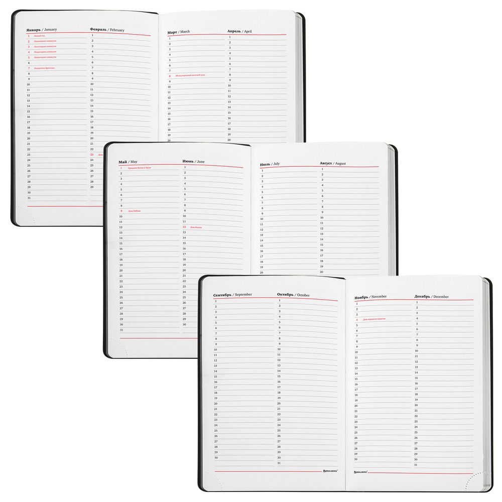 Ежедневник недатированный А5 138х213 мм BRAUBERG "Metallic", под кожу, 136 л., гибкий, серебряный