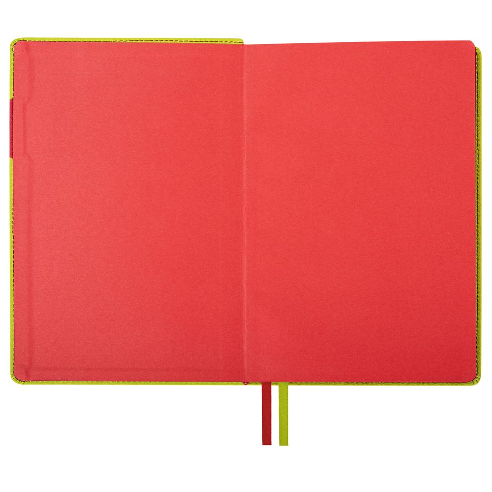 Ежедневник недатированный А5 (138х213 мм), BRAUBERG "AIM", под кожу 136 л., светло-зеленый