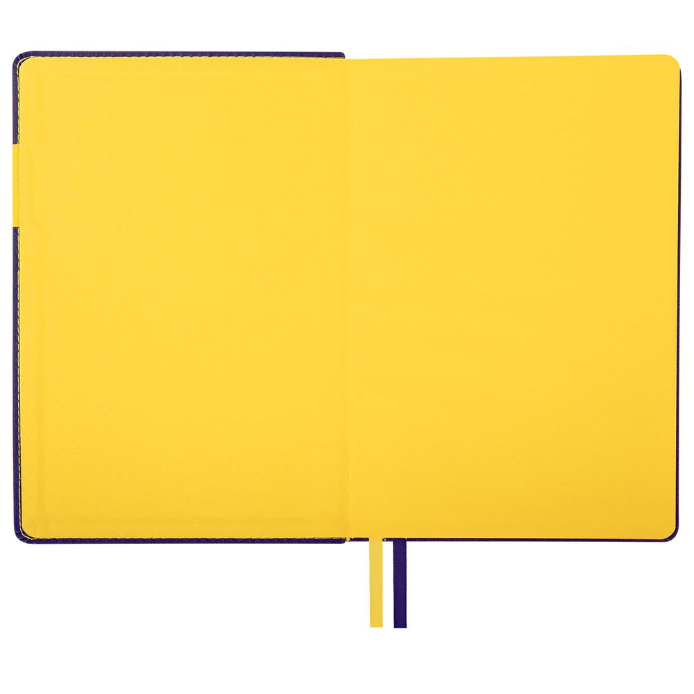 Ежедневник недатированный А5 (138х213 мм), BRAUBERG "AIM", под кожу, 136 л., фиолетовый