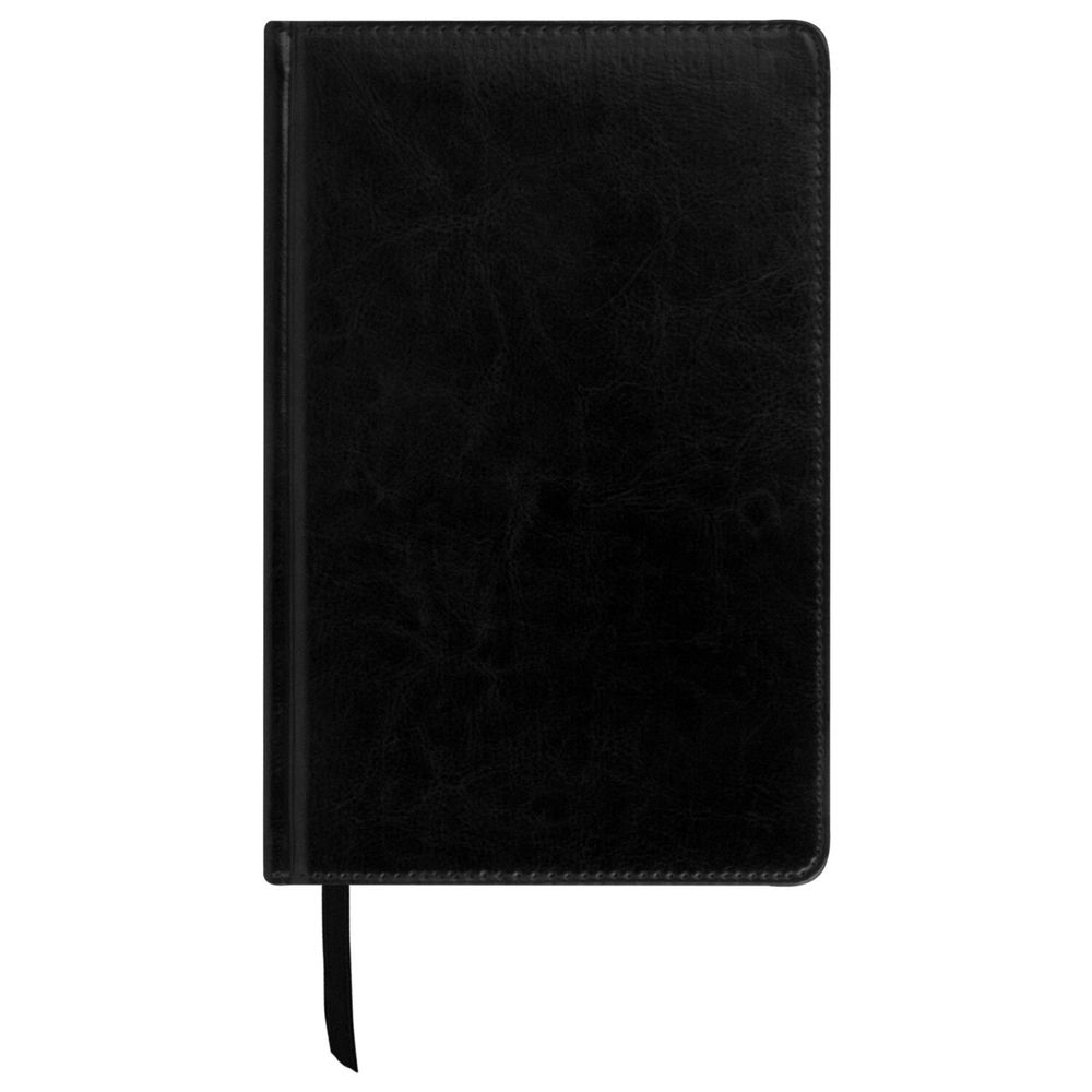 Ежедневник недатированный А5 (138х213 мм) BRAUBERG "Imperial", под кожу, 160 л., черный