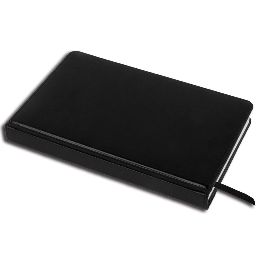 Ежедневник недатированный А5 (138х213 мм) BRAUBERG "Imperial", под кожу, 160 л., черный