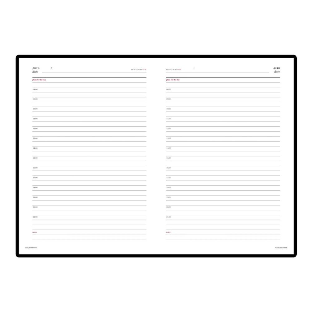 Ежедневник недатированный А5+, 145х205,Sidney Nebraska, черн, зол.обр, з.уг. 3-128/17