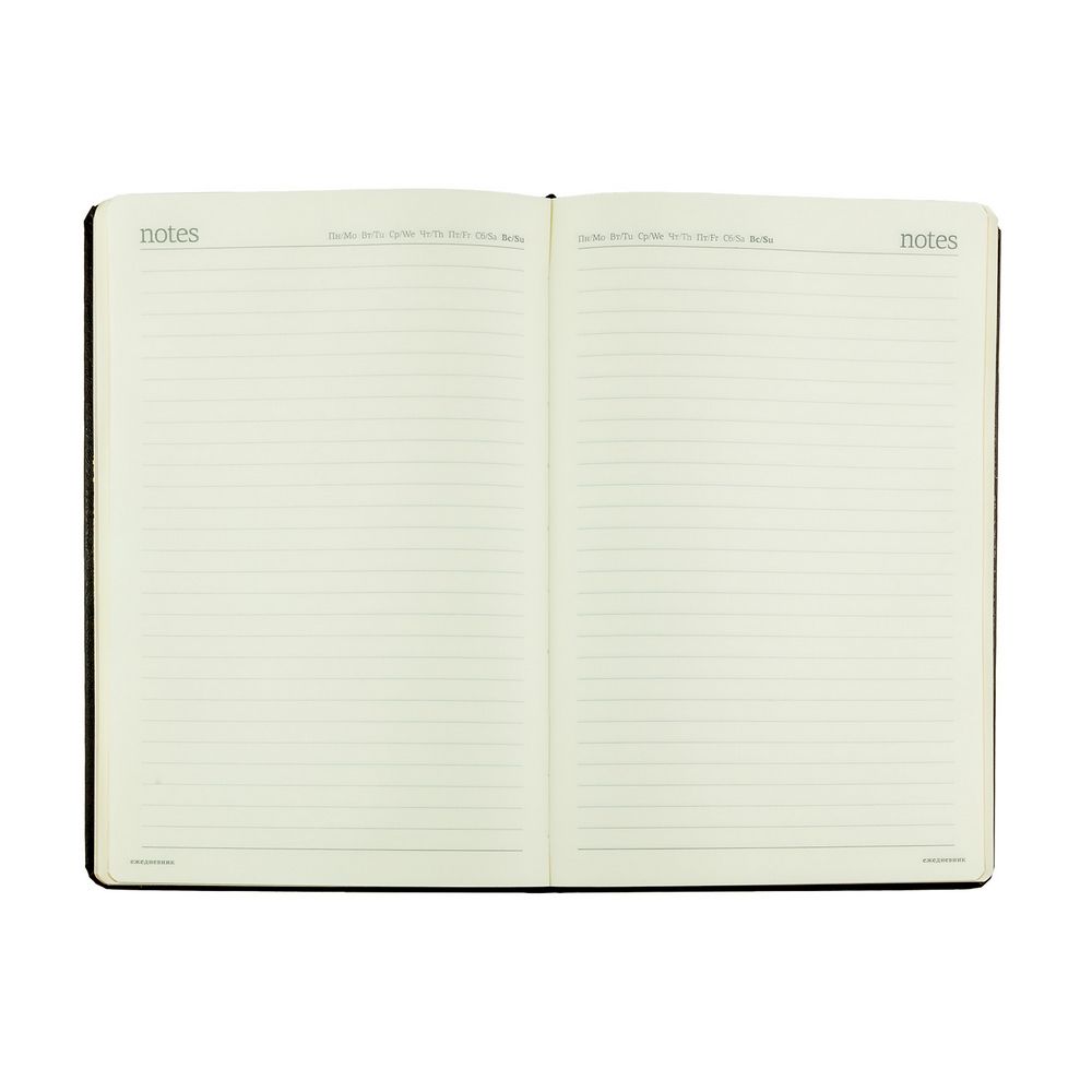 Ежедневник недатированный А5 Megapolis, черный золотой обрез 3-281/10