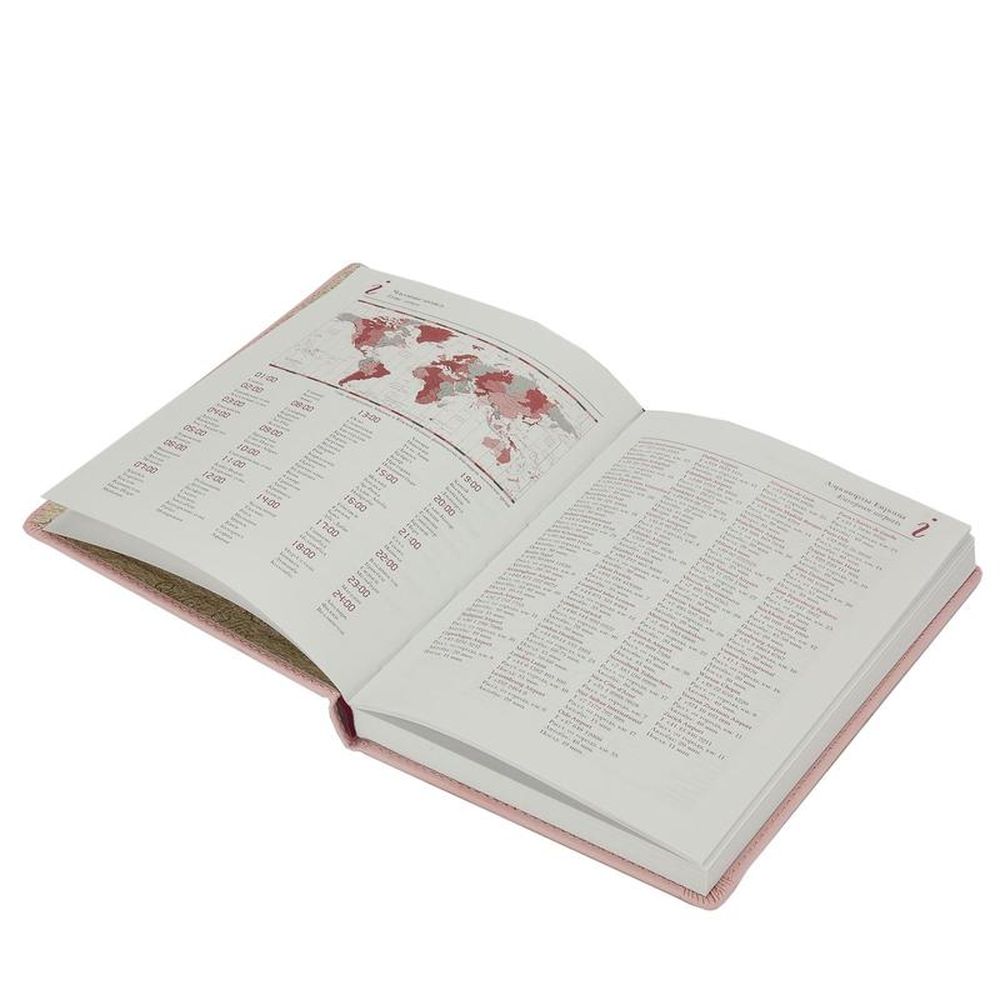 Ежедневник недатированный А5+, 136л, Velvet зефирный розовый 3-115/34