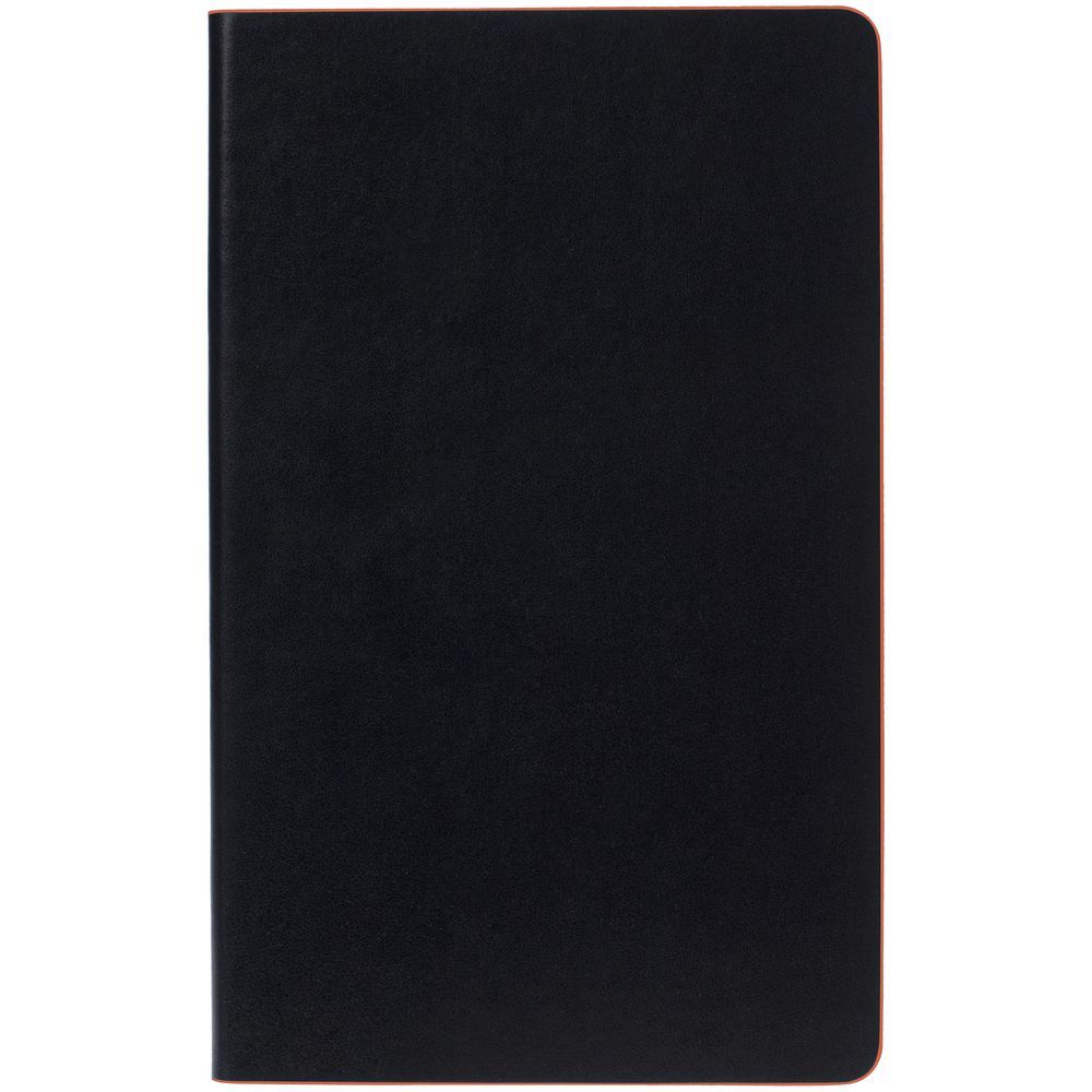 Ежедневник Trait недатированный черный с оранжевым