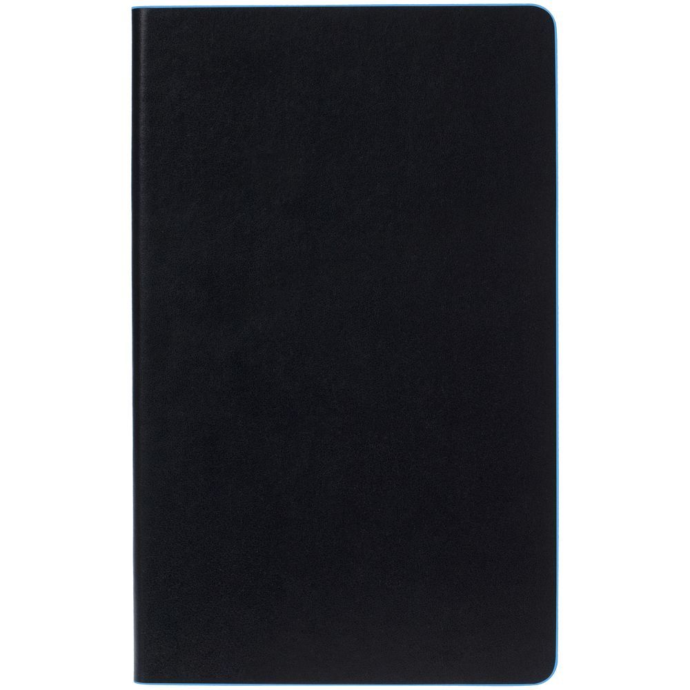 Ежедневник Trait недатированный черный с голубым