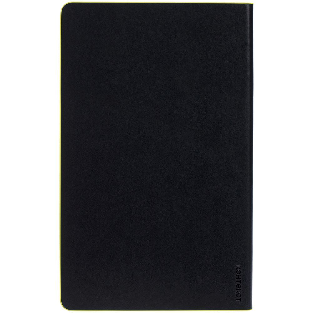 Ежедневник Trait недатированный черный с желтым